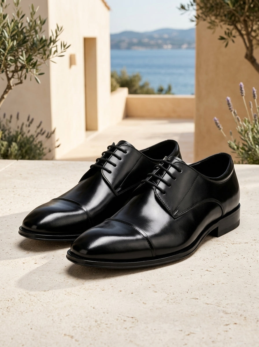 Chaussures business chics en cuir