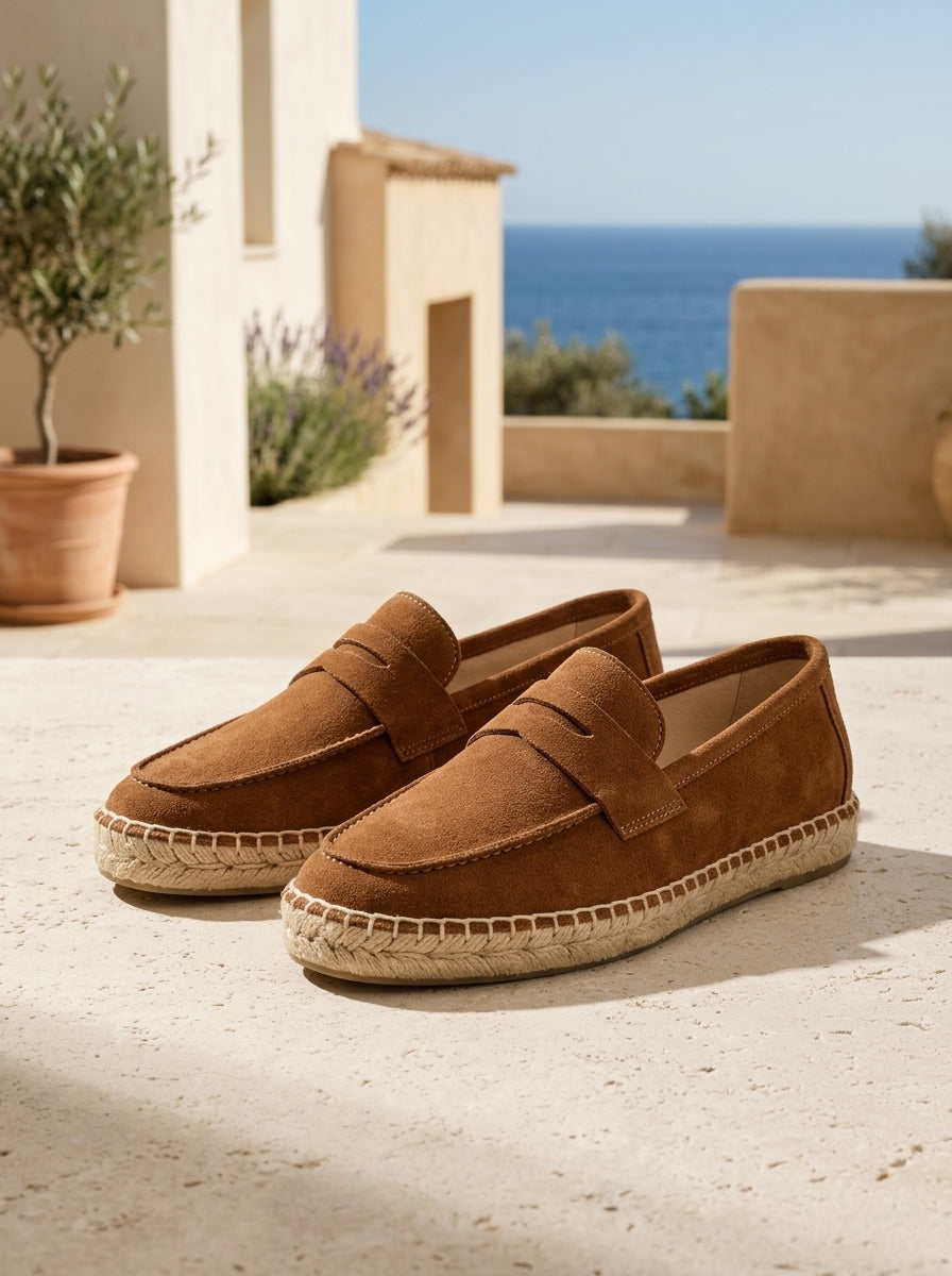 Espadrilles elegantes en daim