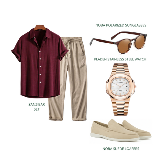 Élégance bordeaux | Tenue complète