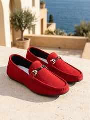 Mocassins business en daim