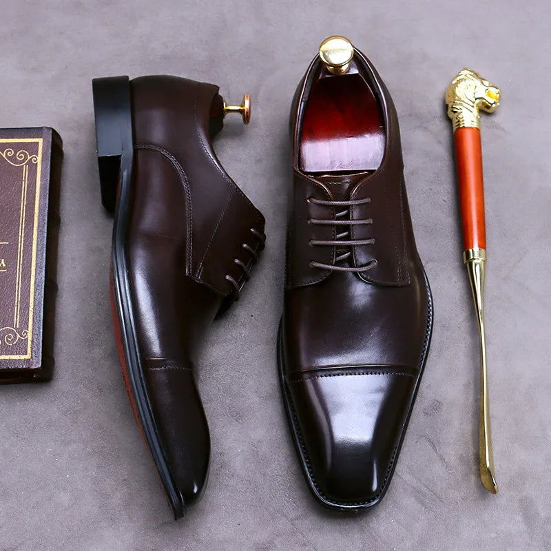 Chaussures business chics en cuir