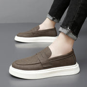 Chaussures slip-on chics en cuir