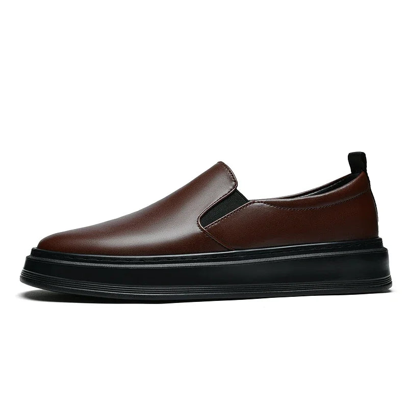 Chaussures slip-on en cuir