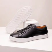 Sneakers en cuir veritable
