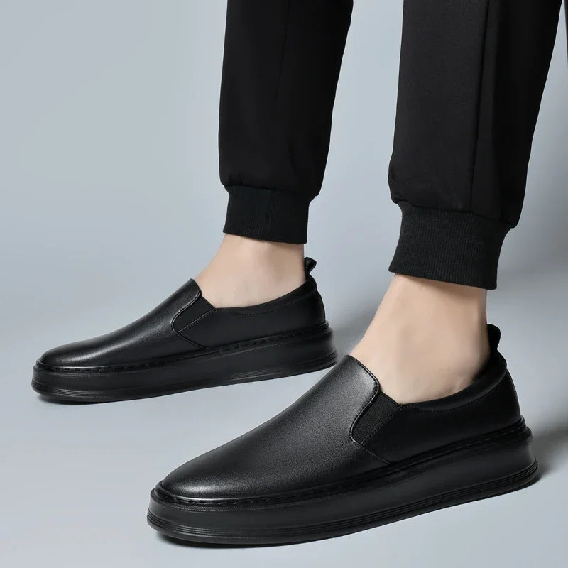 Chaussures slip-on en cuir