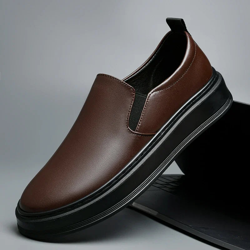 Chaussures slip-on en cuir