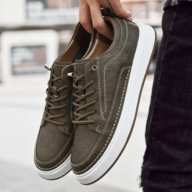 Sneakers chics en cuir