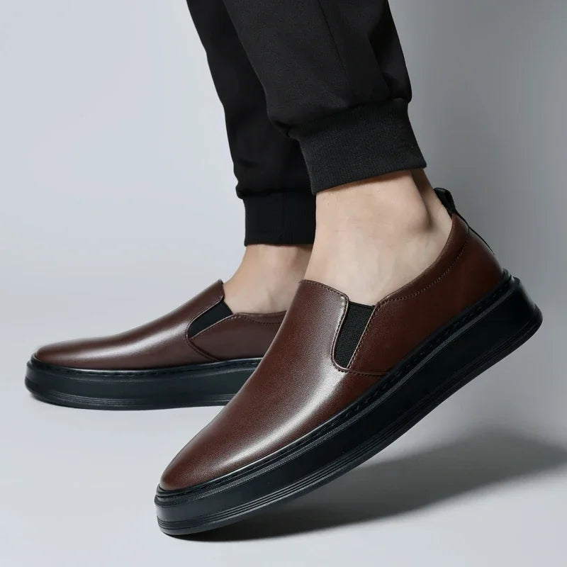 Chaussures slip-on en cuir