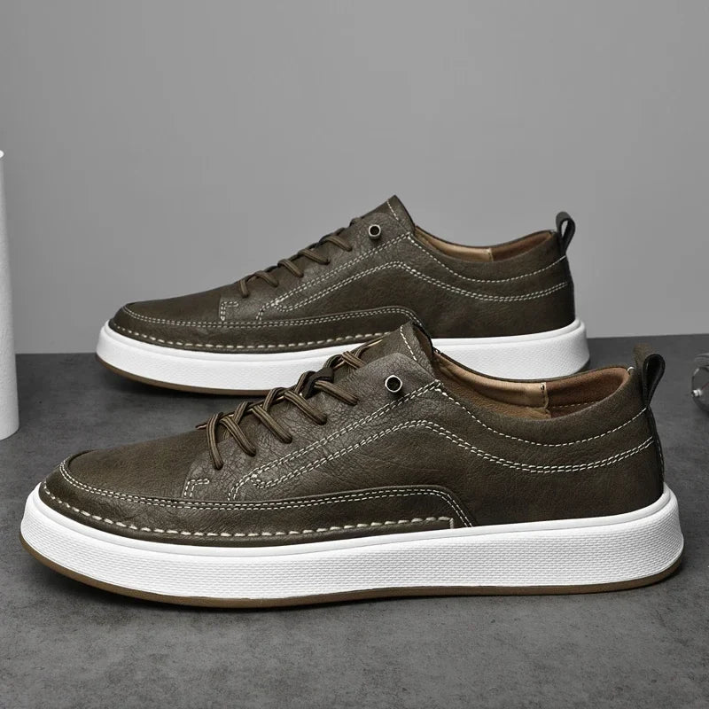 Sneakers chics en cuir