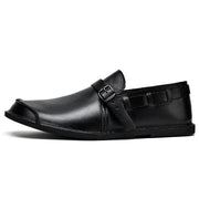 Mocassins en cuir a boucle