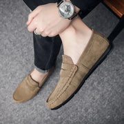 Mocassins legers en daim pour homme