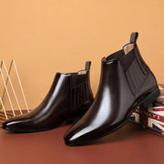 Bottes chics en cuir