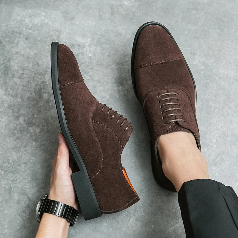 Chaussures italiennes chics en daim