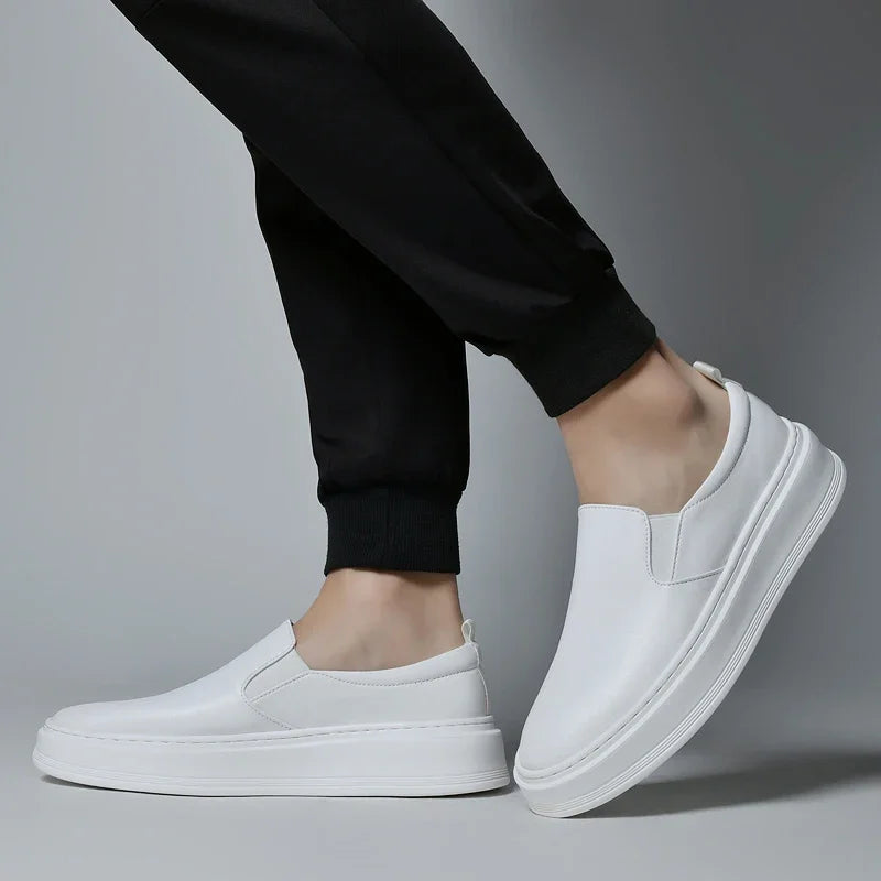 Chaussures slip-on en cuir