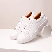 Sneakers en cuir veritable