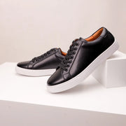 Sneakers en cuir veritable