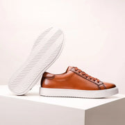 Sneakers en cuir veritable