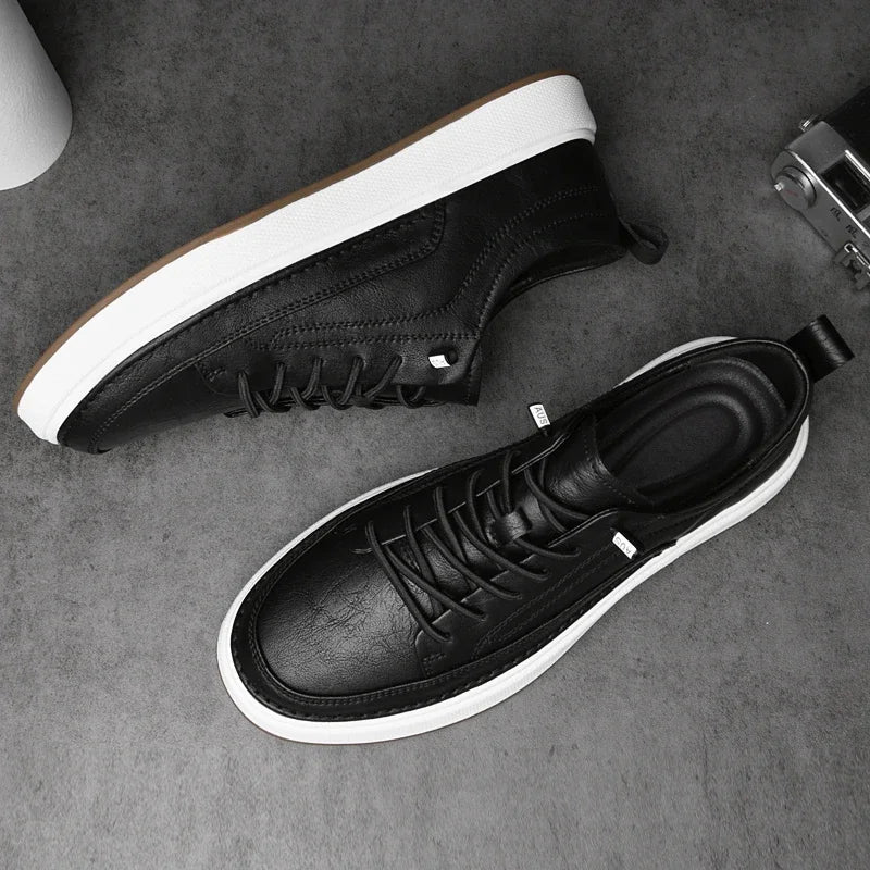 Sneakers chics en cuir