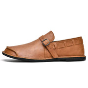 Mocassins en cuir a boucle