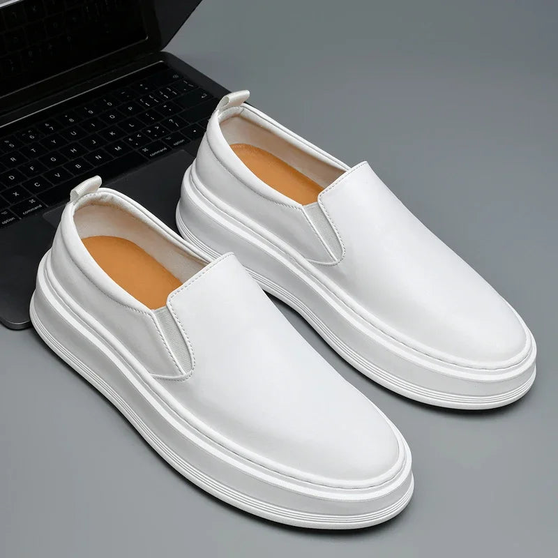 Chaussures slip-on en cuir