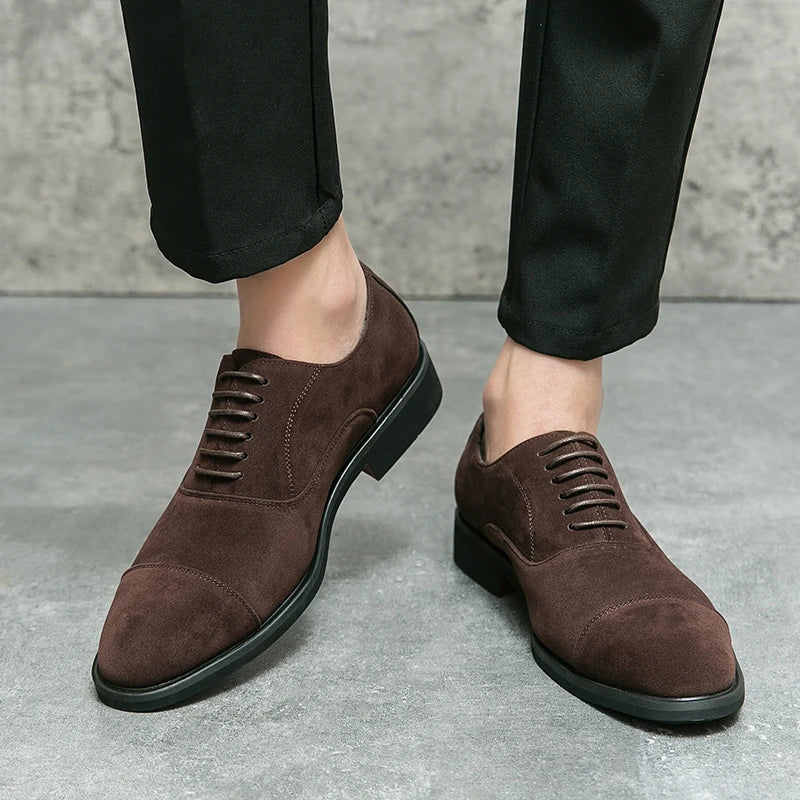 Chaussures italiennes chics en daim