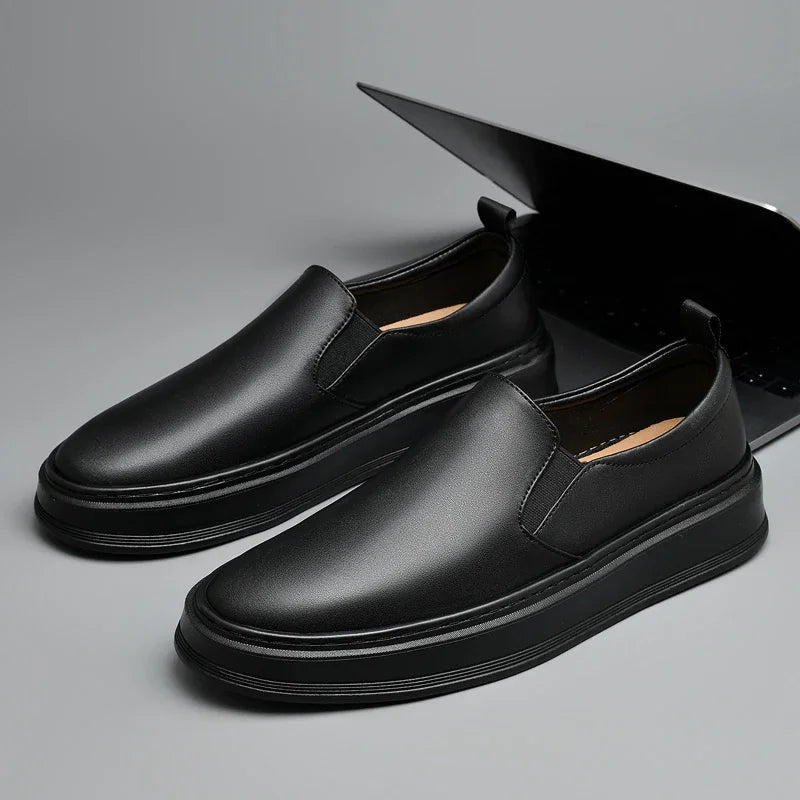 Chaussures slip-on en cuir