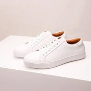 Sneakers en cuir veritable