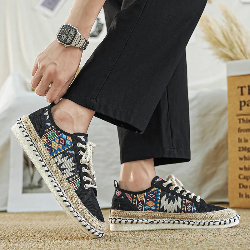 Chaussures elegantes en toile
