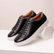 Sneakers en cuir veritable