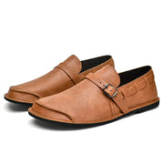Mocassins en cuir a boucle