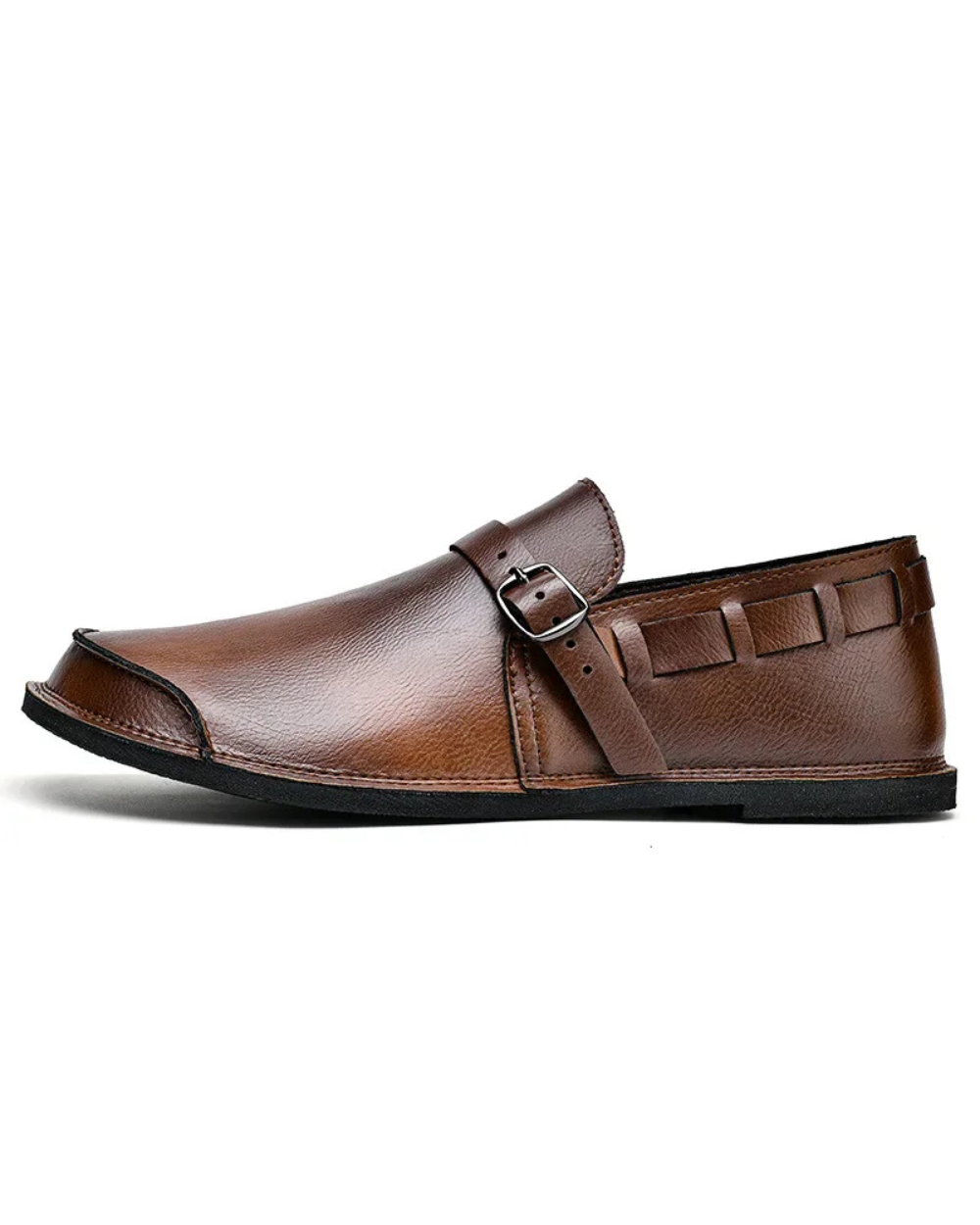 Mocassins en cuir a boucle