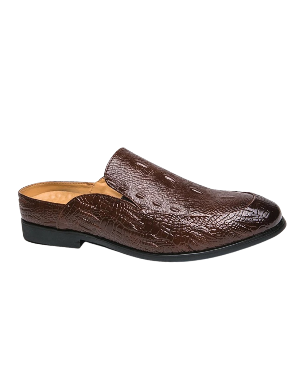 Chaussures habillees imprime crocodile
