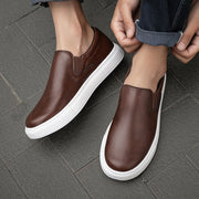 Chaussures slip-on casual en cuir