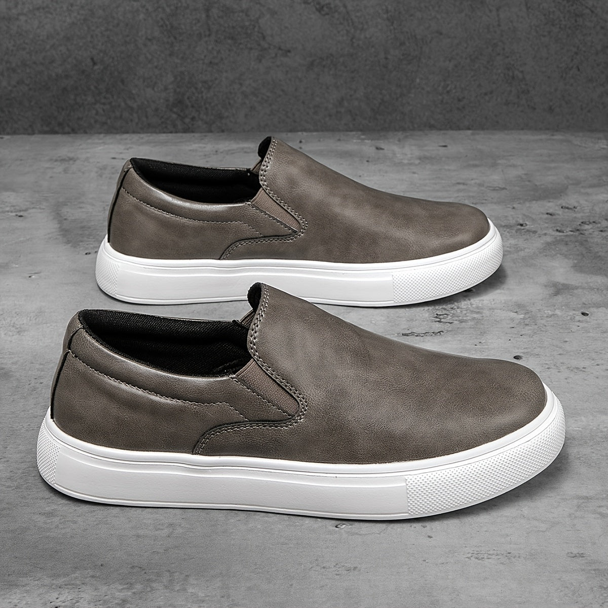 Chaussures slip-on casual en cuir