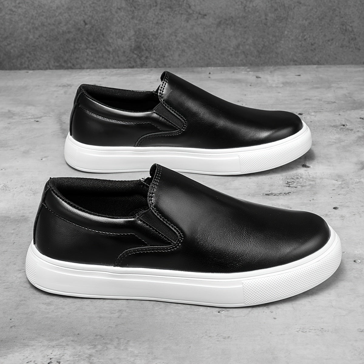 Chaussures slip-on casual en cuir
