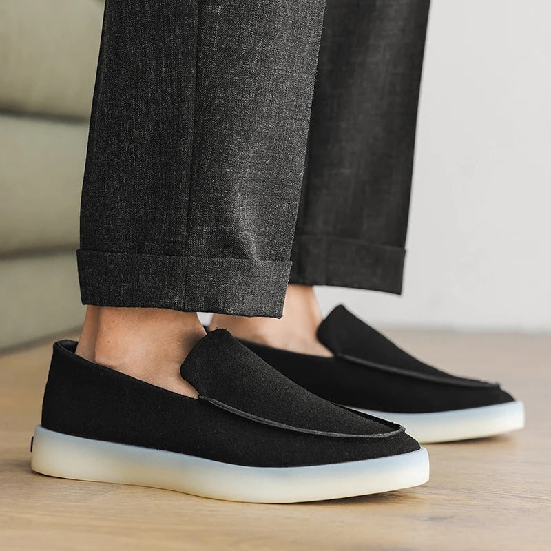 Mocassins business classiques en daim