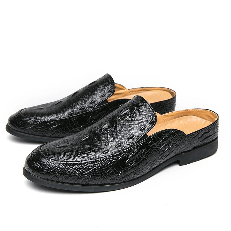Chaussures habillees imprime crocodile