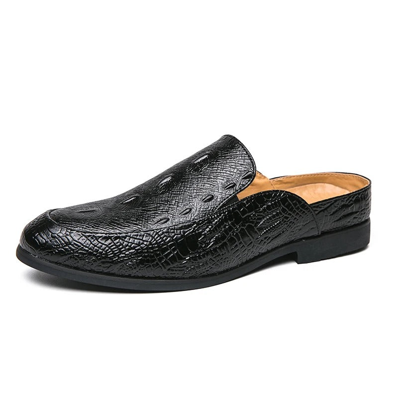 Chaussures habillees imprime crocodile