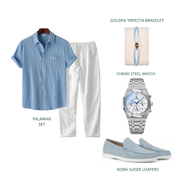 Bleu glacé | Tenue complète