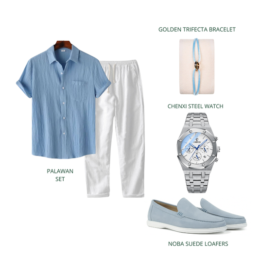 Bleu glacé | Tenue complète