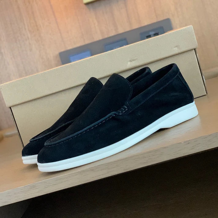 Mocassins élégants en daim premium