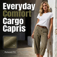 Cargar la imagen en la vista de la galería, Pantalones CAPRI TIPO CARGO, informales para mujer
