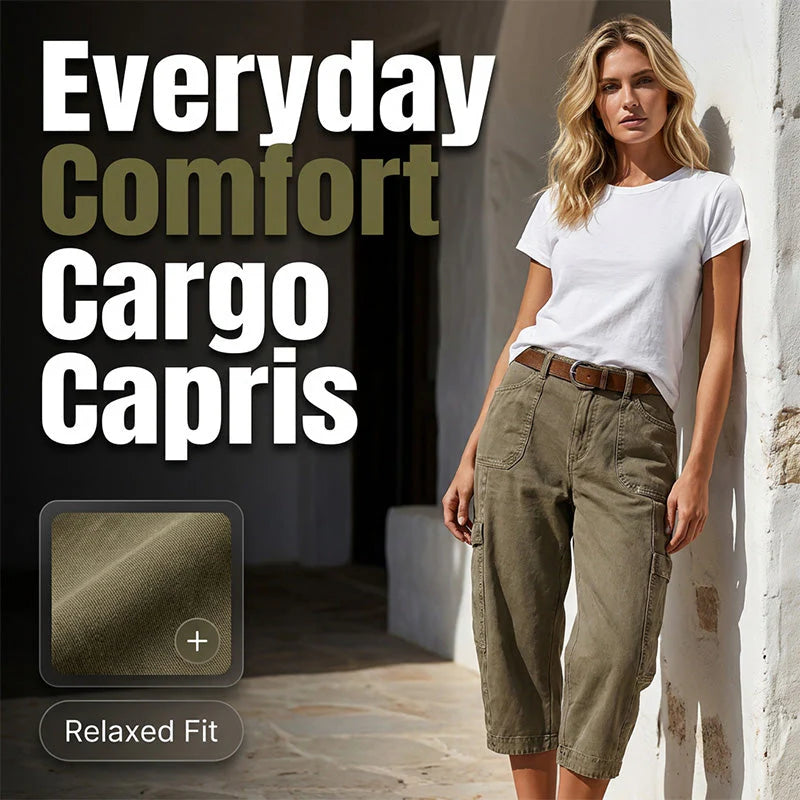 Pantalones CAPRI TIPO CARGO, informales para mujer