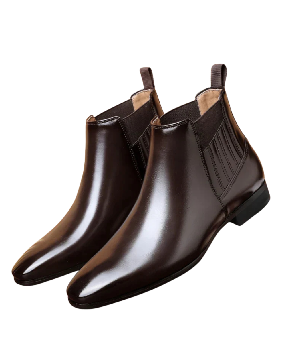 Bottes chics en cuir